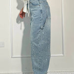 Shinny | Jeans brilhantes, casuais e confortáveis - Ines Braga