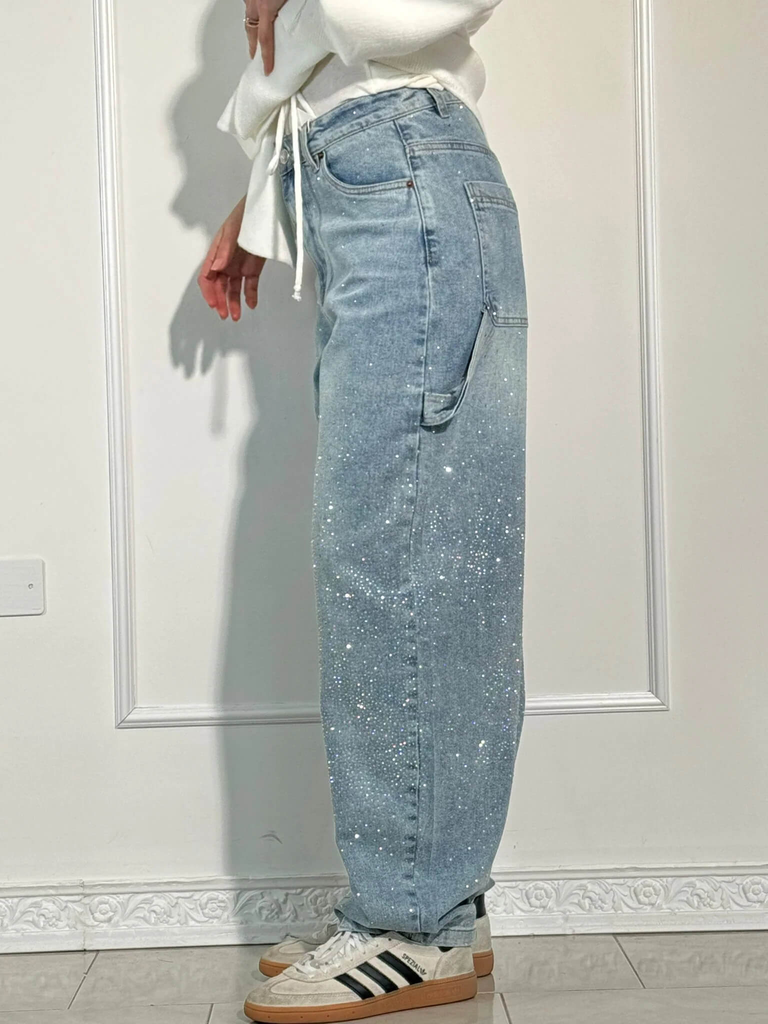 Shinny | Jeans brilhantes, casuais e confortáveis - Ines Braga