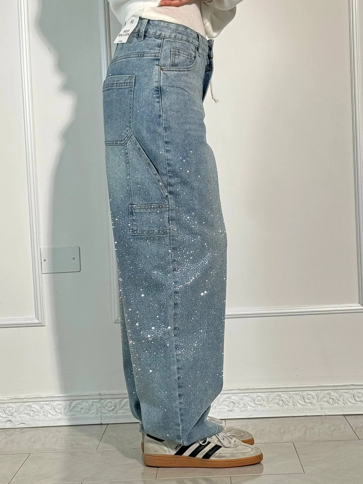Shinny | Jeans brilhantes, casuais e confortáveis - Ines Braga