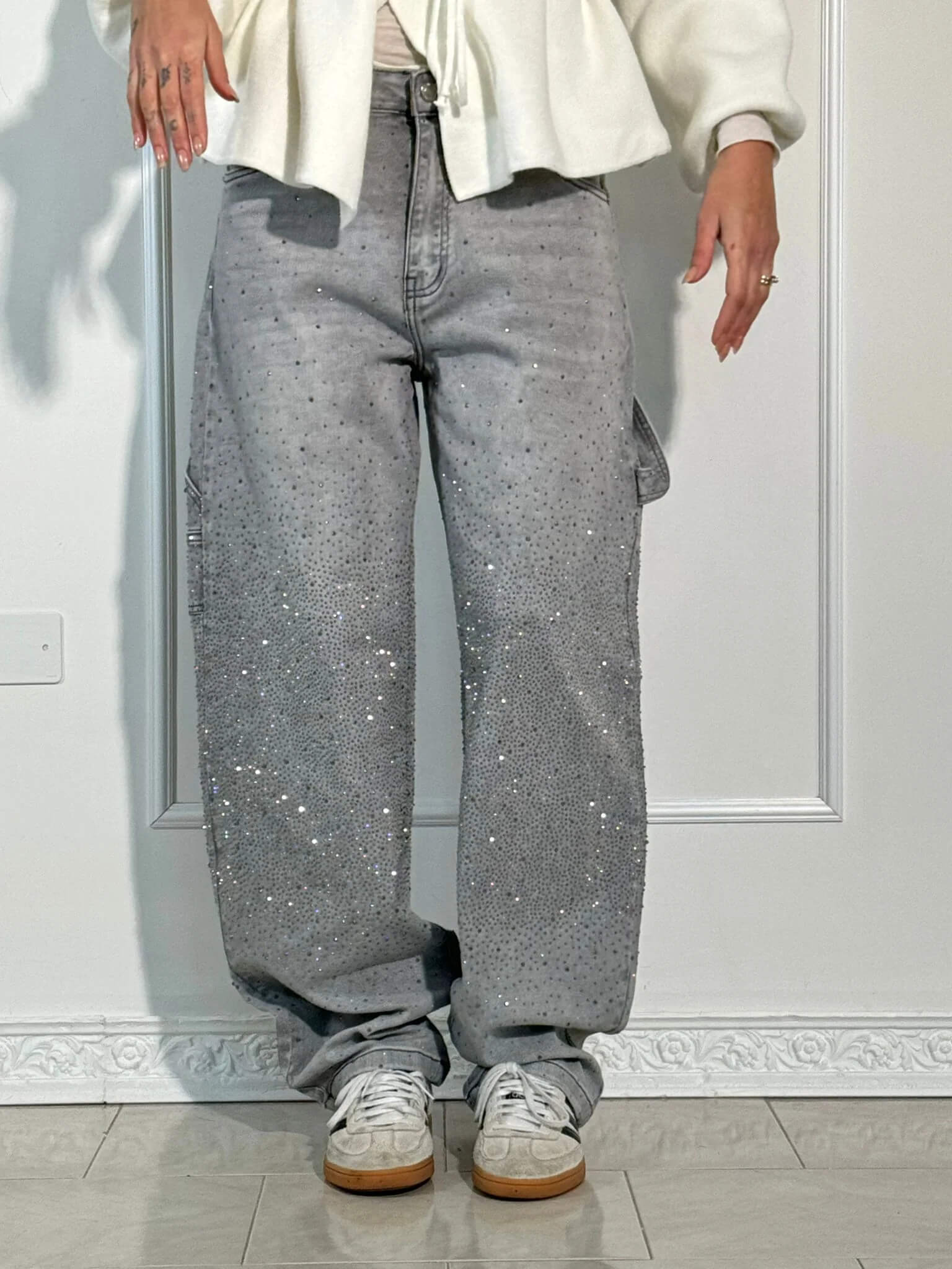 Shinny | Jeans brilhantes, casuais e confortáveis - Ines Braga