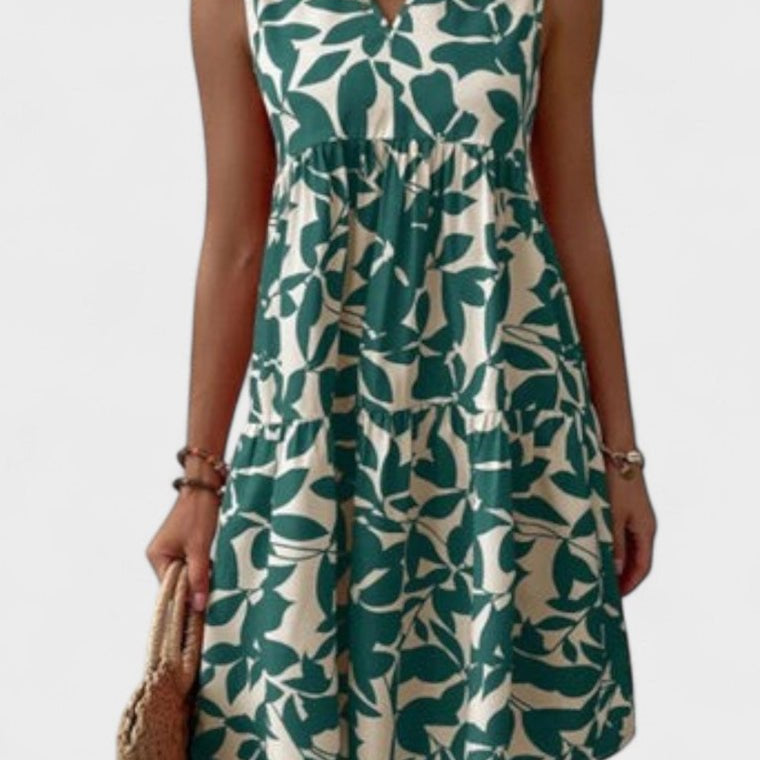 Sofia – Vestido de Verão Floral em Linha - A - Ines Braga