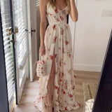 Sónia | Vestido midi com padrão floral - Ines Braga