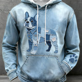 Pedro - Sweat  com capuz patchwork estilo buldogue francês