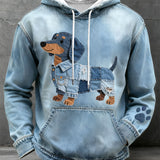 Bruno - Moletom masculino Jamnik com estampa patchwork