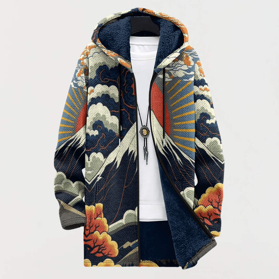 Sweatshirt com padrão de amanhecer montanhoso - Ines Braga