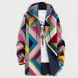 Sweatshirt com padrão geométrico artístico - Ines Braga