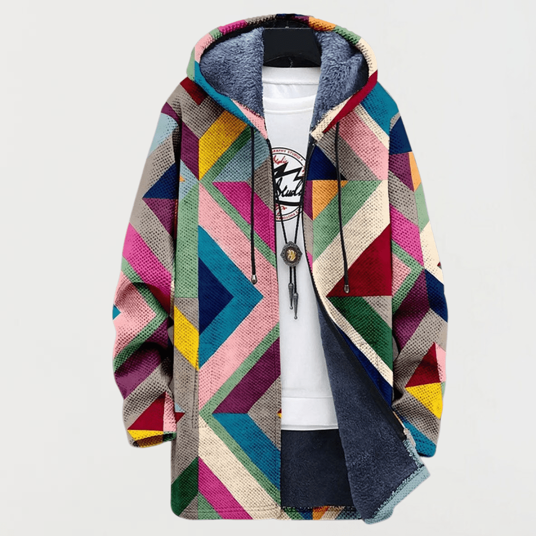 Sweatshirt com padrão geométrico artístico - Ines Braga