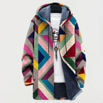 Sweatshirt com padrão geométrico artístico - Ines Braga
