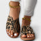 Tareyja - Sandálias bicolores com estampado de leopardo - Ines Braga