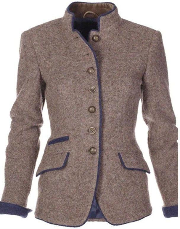 Valeria | Cardigan Elegante Com Gola Alta - Ines Braga
