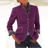 Valeria | Cardigan Elegante Com Gola Alta - Ines Braga