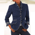 Valeria | Cardigan Elegante Com Gola Alta - Ines Braga