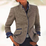 Valeria | Cardigan Elegante Com Gola Alta - Ines Braga
