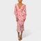 Valeria - Vestido Midi em Chiffon Floral - Ines Braga