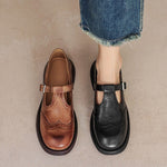 VELA™ – Sapatos Mary Janes Premium em Couro - Ines Braga