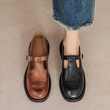 VELA™ – Sapatos Mary Janes Premium em Couro - Ines Braga