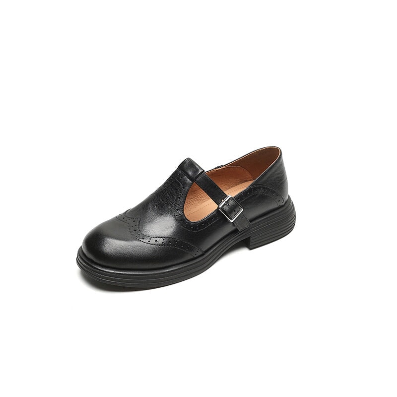 VELA™ – Sapatos Mary Janes Premium em Couro - Ines Braga