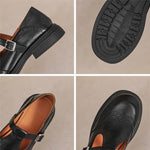 VELA™ – Sapatos Mary Janes Premium em Couro - Ines Braga