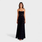 Verona - Vestido maxi em renda floral - Ines Braga