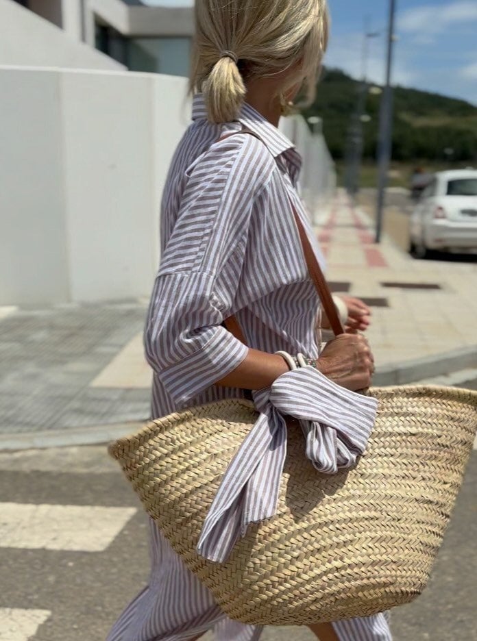 Veronica™ – Camisa Clássica Listrada - Ines Braga