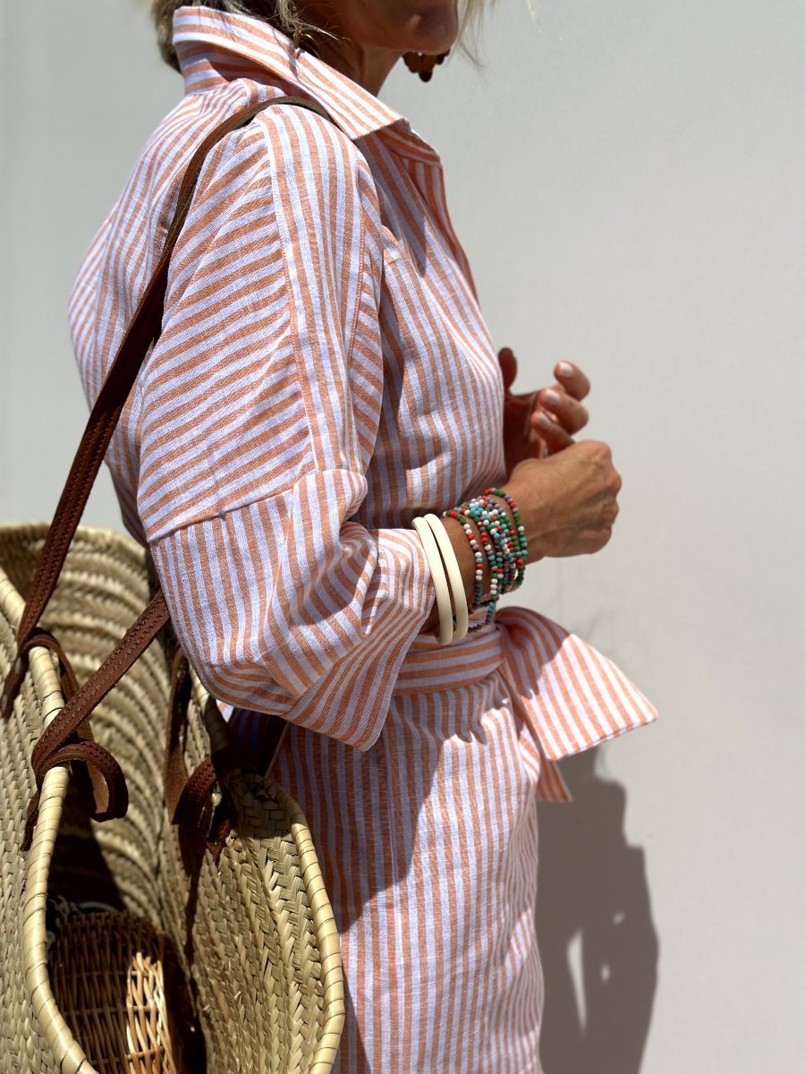 Veronica™ – Camisa Clássica Listrada - Ines Braga