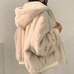 Veste à capuche réversible en laine teddy - Ines Braga