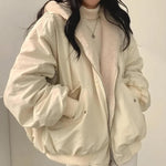 Veste à capuche réversible en laine teddy - Ines Braga