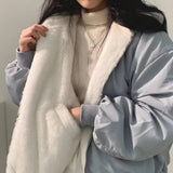 Veste à capuche réversible en laine teddy - Ines Braga