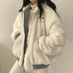 Veste à capuche réversible en laine teddy - Ines Braga
