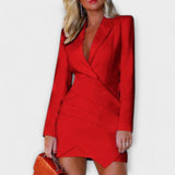 Vestido blazer de manga comprida para mulher - Ines Braga