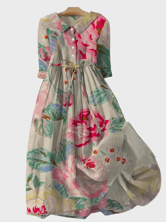 Vestido Boêmio Floral - Ines Braga