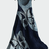 Vestido com Estampa de Borboletas - Ines Braga