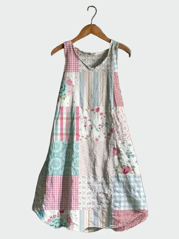 Vestido com Estampa Pastel - Ines Braga