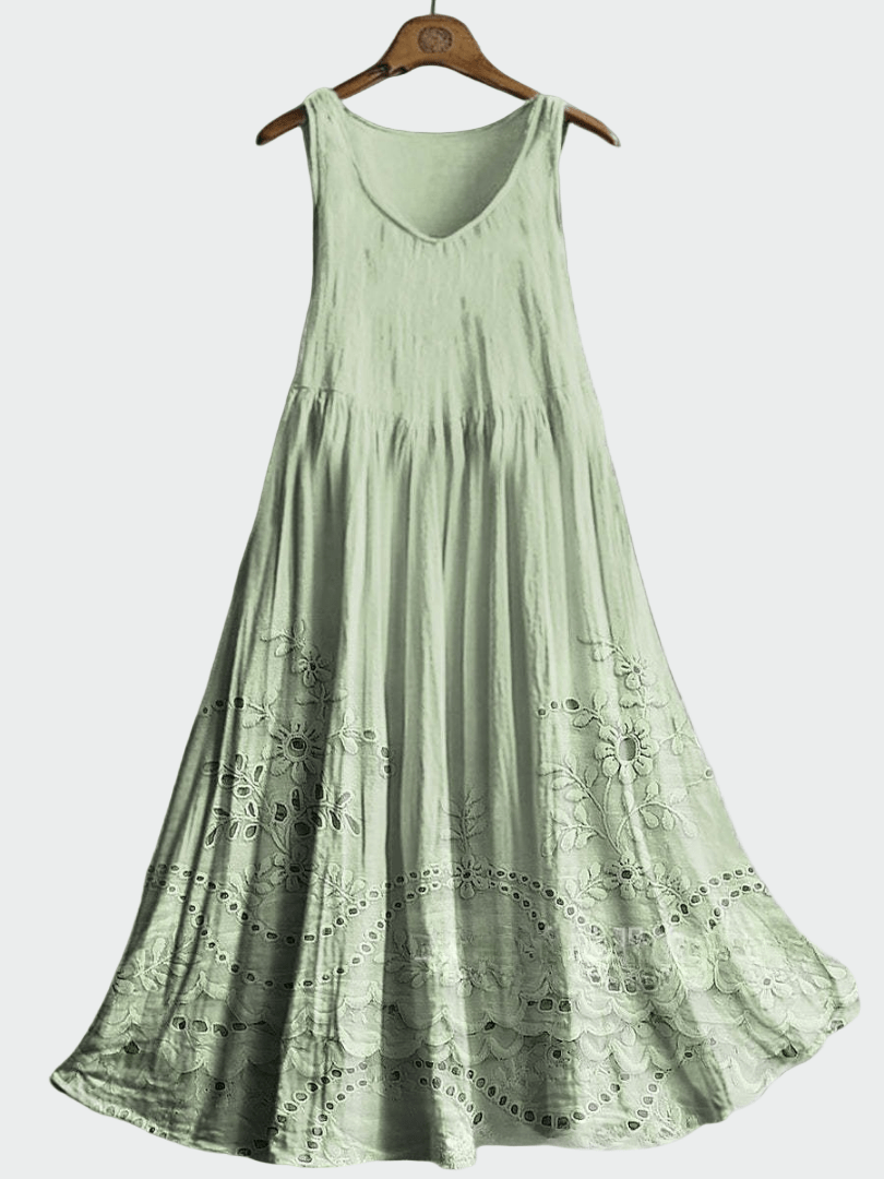 Vestido com Renda Inglesa - Ines Braga