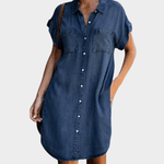 Vestido de ganga descontraído - Ines Braga