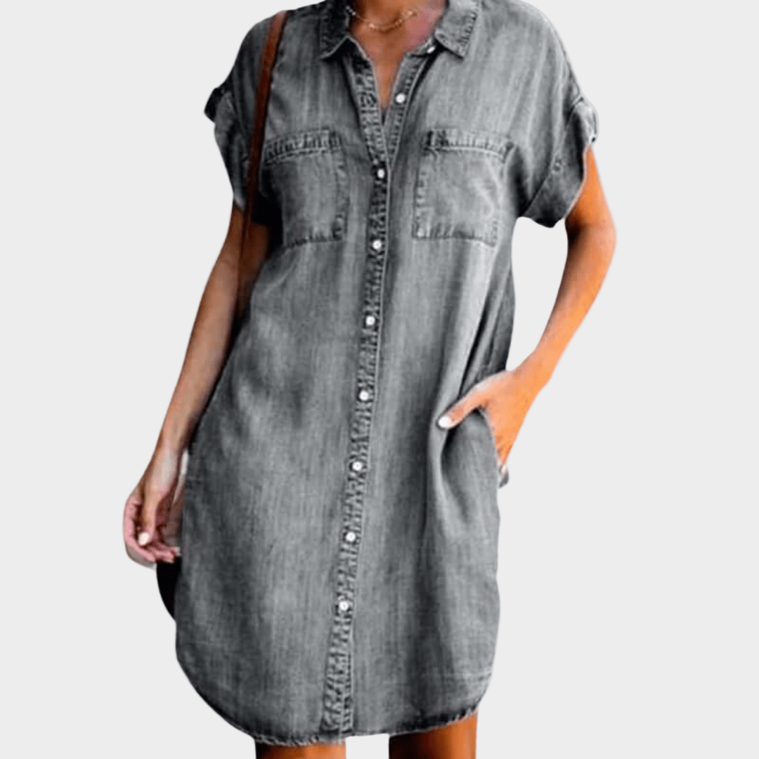 Vestido de ganga descontraído - Ines Braga
