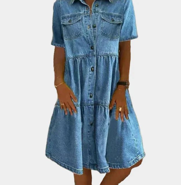 Vestido de Jeans Boémio - Ines Braga