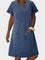 Vestido de Jeans Macio - Ines Braga