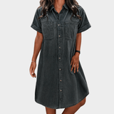 Vestido de jeans suave de verão - Ines Braga