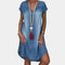 Vestido de Verão em Jean Largo - Ines Braga