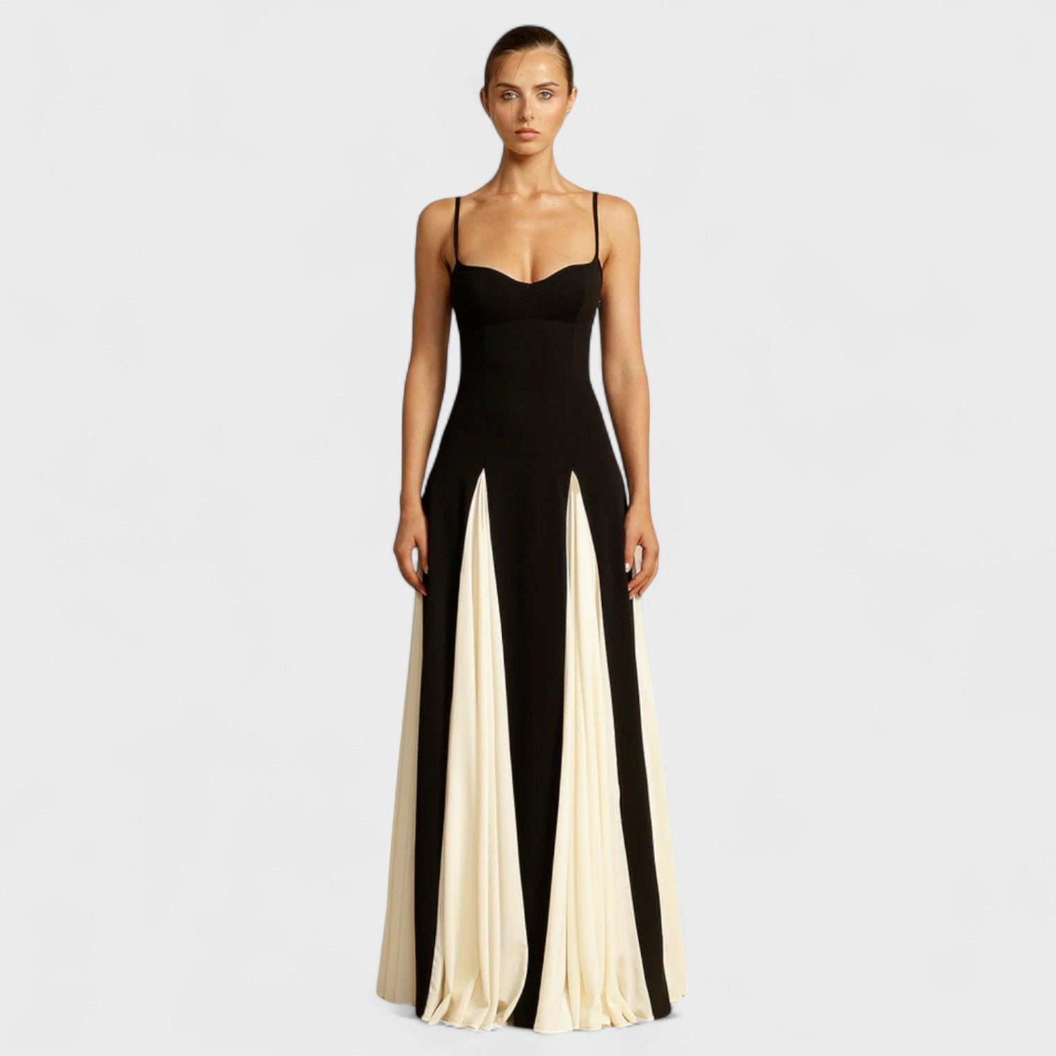 Vestido Gala Noir Ivory - Ines Braga