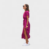 Vestido Lírio Rosa - Estilo Boho Chic - Ines Braga