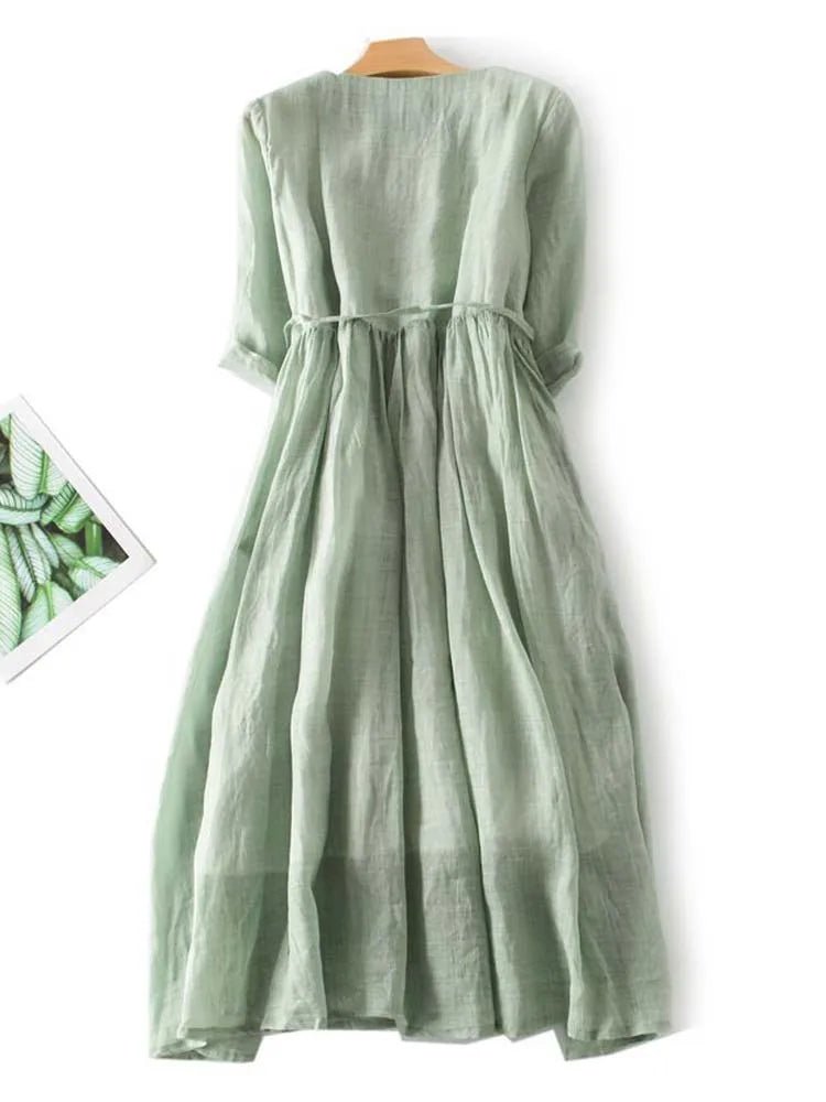 Vestido Longo Minimalista - Ines Braga