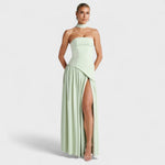 Vestido Maliyah - Corte assimétrico Hortelã - Ines Braga
