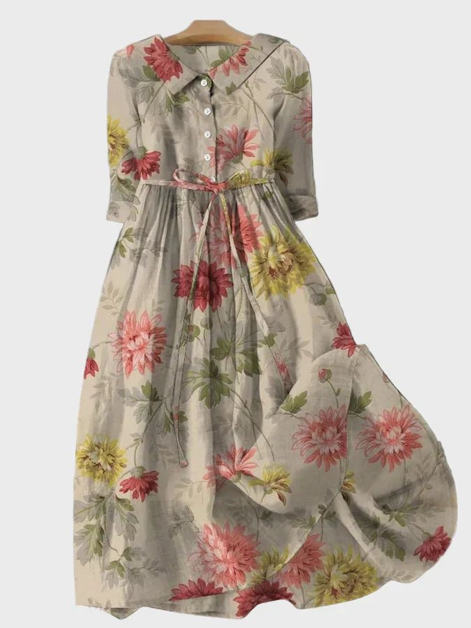 Vestido Retro com Buquê - Ines Braga