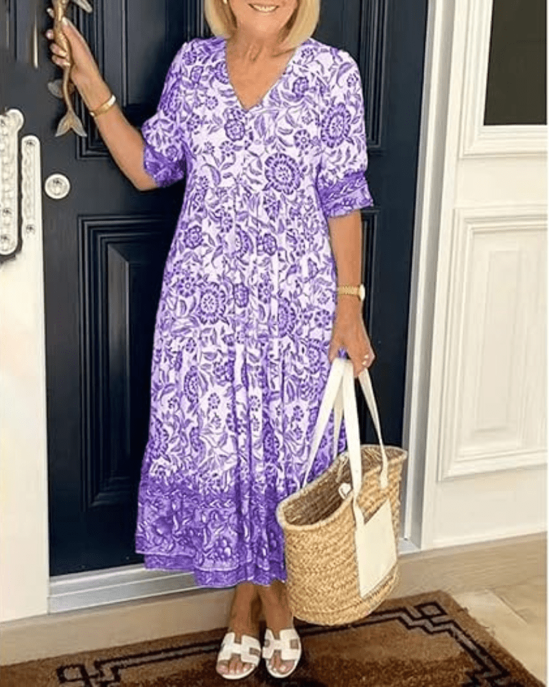 Violeta | Vestido de Verão – Leve, Feminino & Elegante - Ines Braga