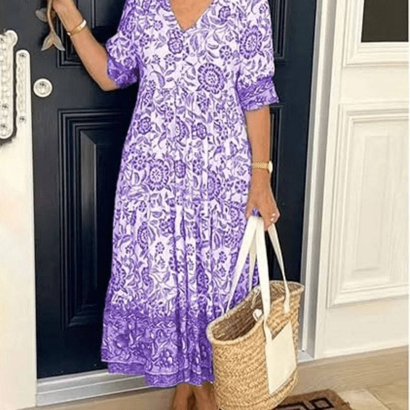 Violeta | Vestido de Verão – Leve, Feminino & Elegante - Ines Braga