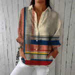 Viviane | Blusa com Motivo Artístico Estilo Moderno Conforto - Ines Braga