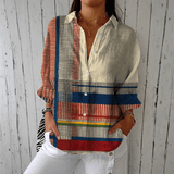 Viviane | Blusa com Motivo Artístico Estilo Moderno Conforto - Ines Braga
