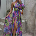 Whitney | Vestido Elegante e Fluido de Ombro para Eventos de Verão - Ines Braga